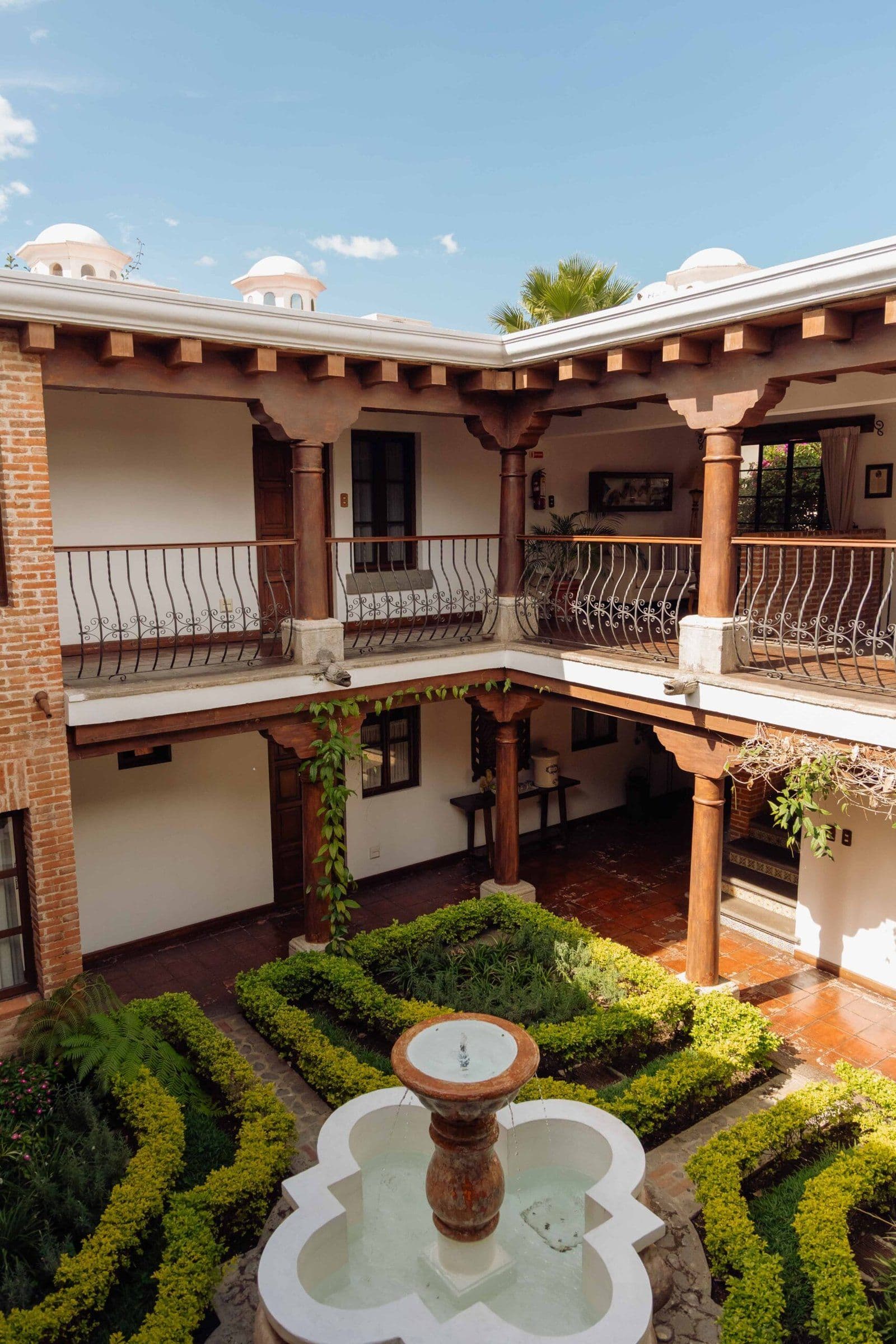 Patio colonial de Hotel Los Pasos